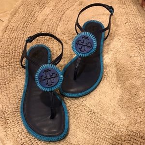 Tory Burch Miller fringe flat sandal